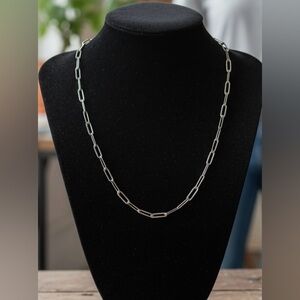 🆕 18k Gold Filled Paperclip Necklace 18”-20”